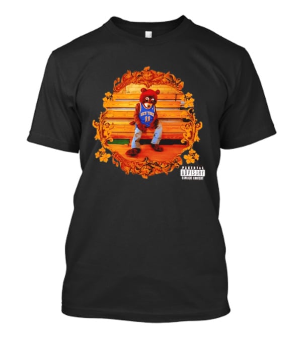 Jalen Brunson Kanye West Dropout Bear New York Knicks NBA Parody Album Cover T-Shirt