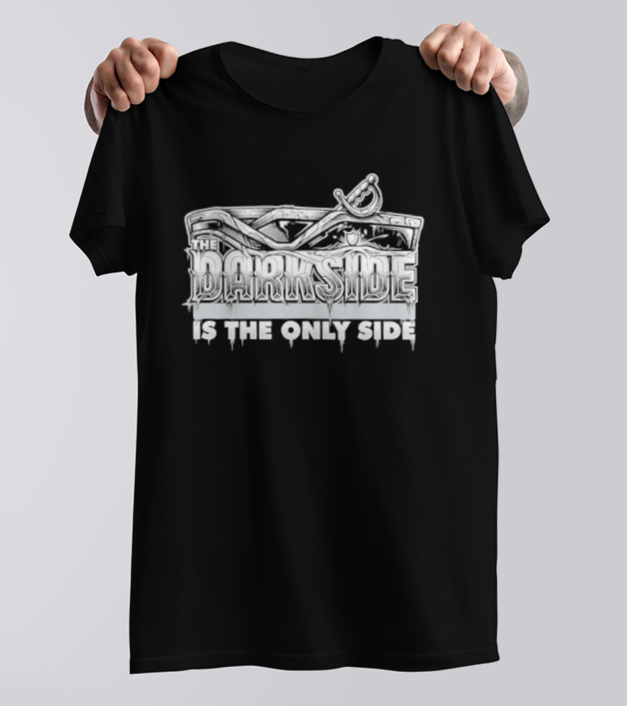 Las Vegas Raiders The Darkside Is The Only Side Pirate Skull Swords T-Shirt