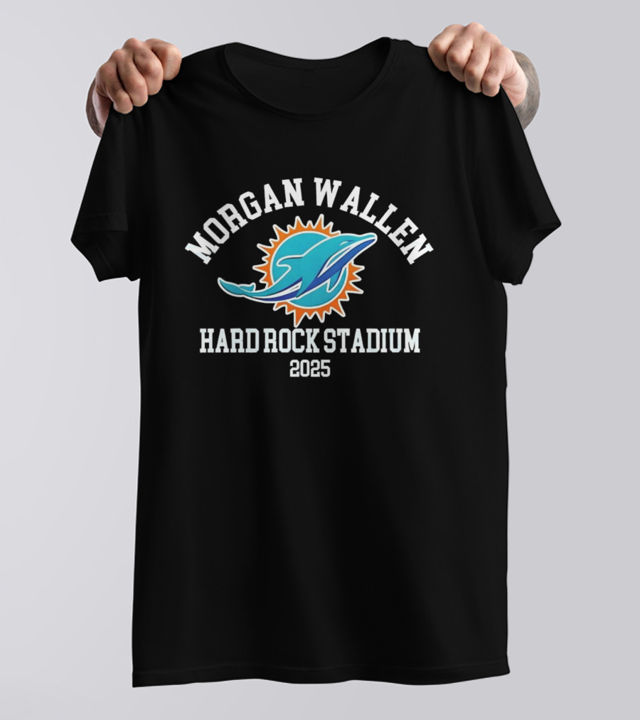 Morgan Wallen Miami Dolphins Hard Rock Stadium 2025 Tour T-Shirt