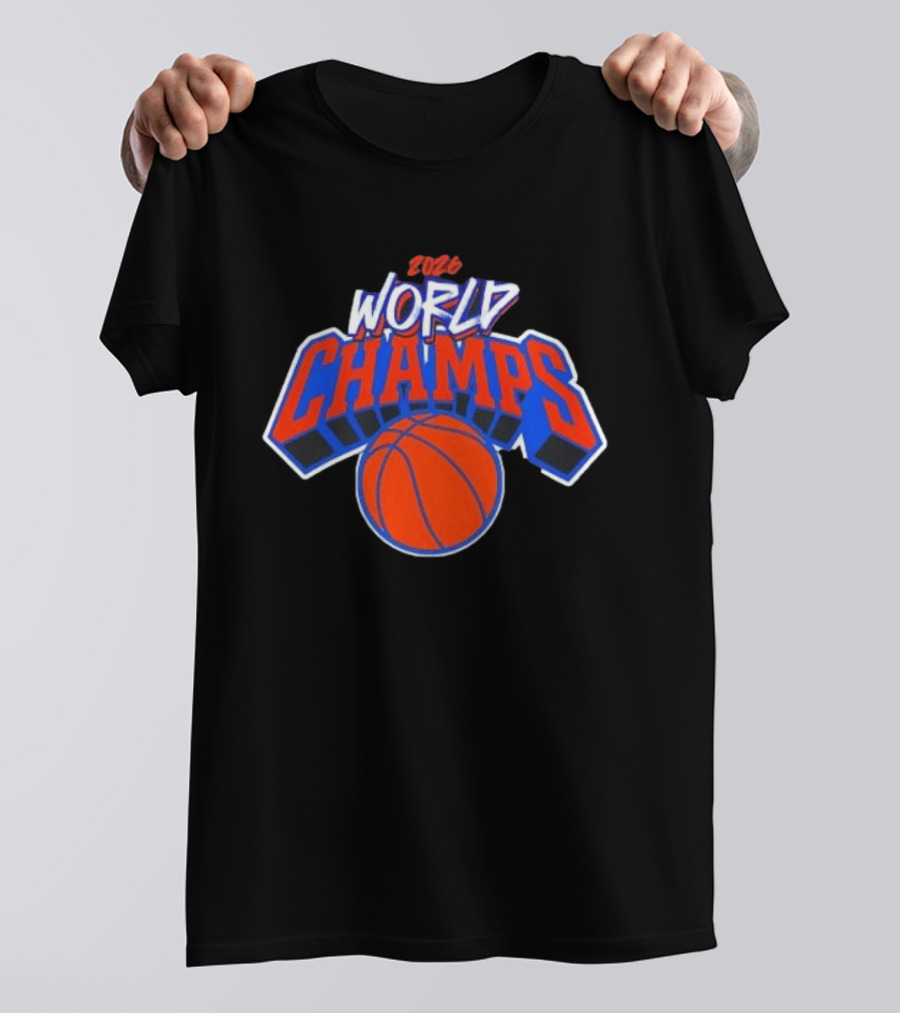 2026 World Champs New York Knicks Basketball T-Shirt
