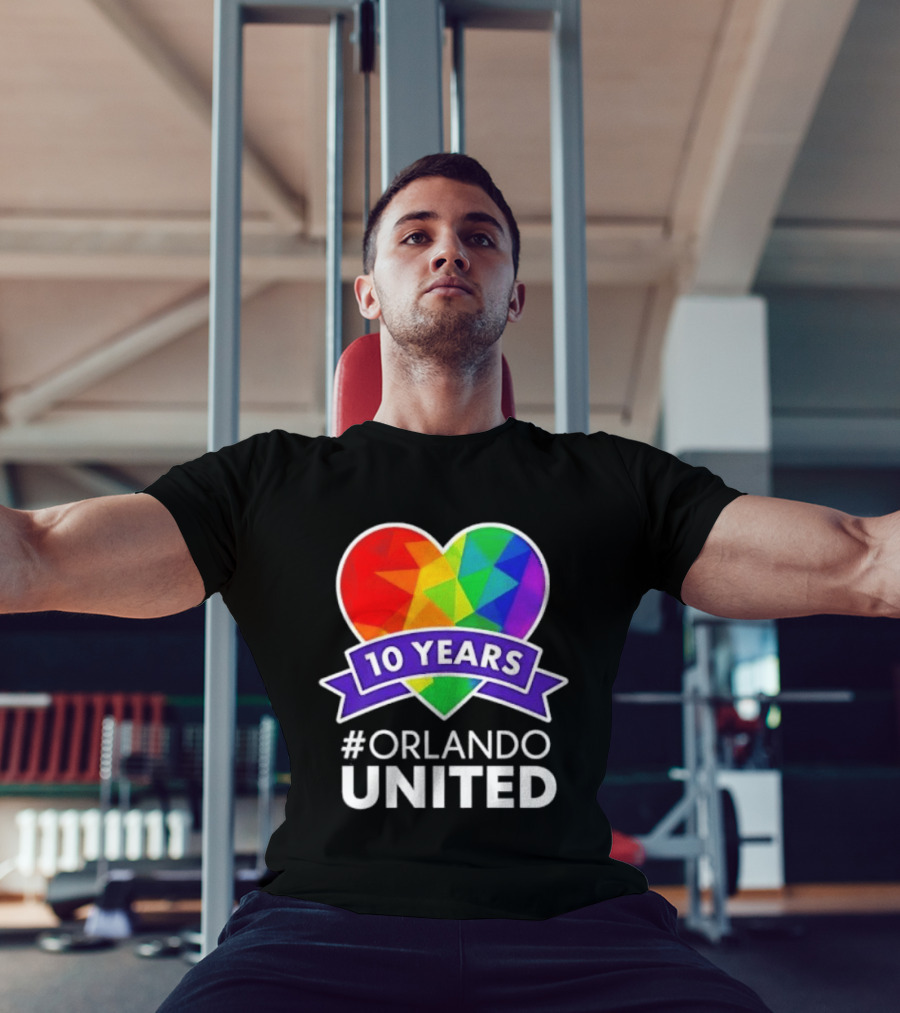 Noah Kahan 10 Years Orlando United Pride Rainbow Heart T-Shirt