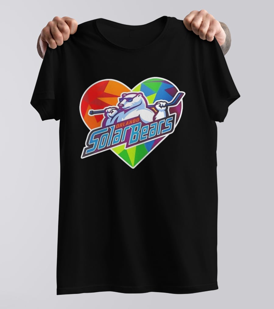 Orlando Solar Bears Pride Night 2026 Heart T-Shirt