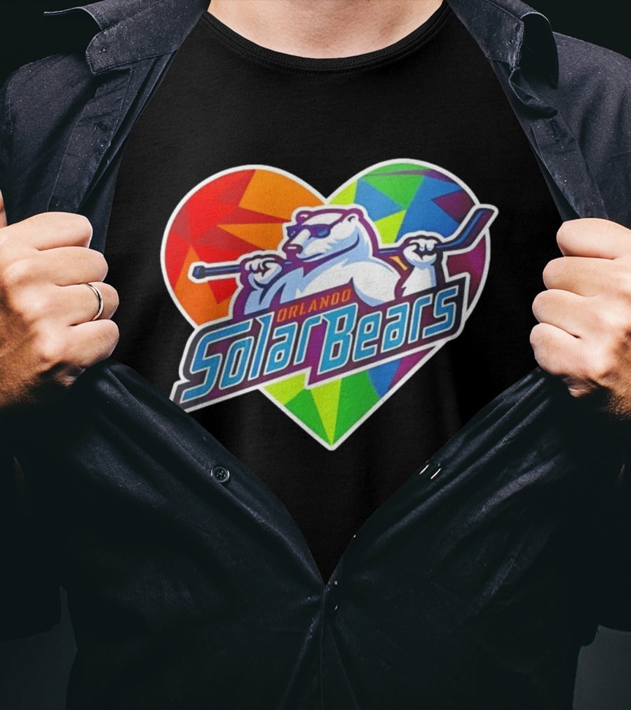 Orlando Solar Bears Pride Night 2026 Heart T-Shirt