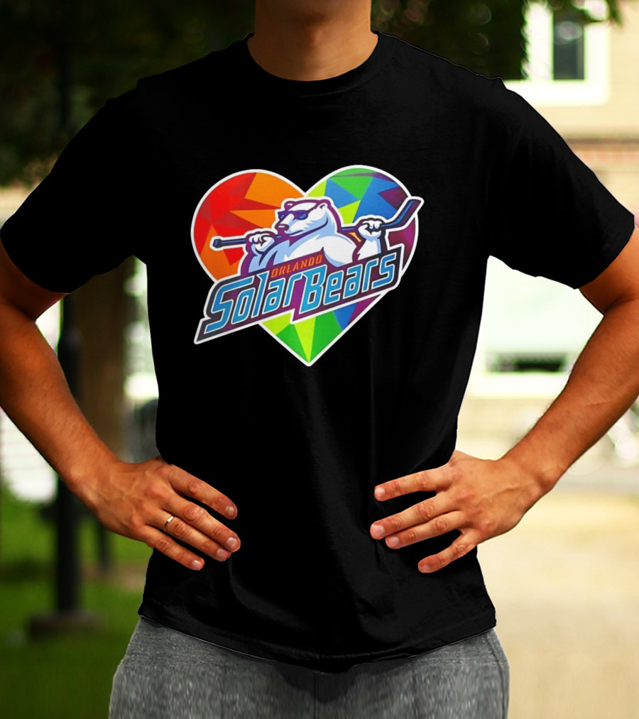 Orlando Solar Bears Pride Night 2026 Heart T-Shirt