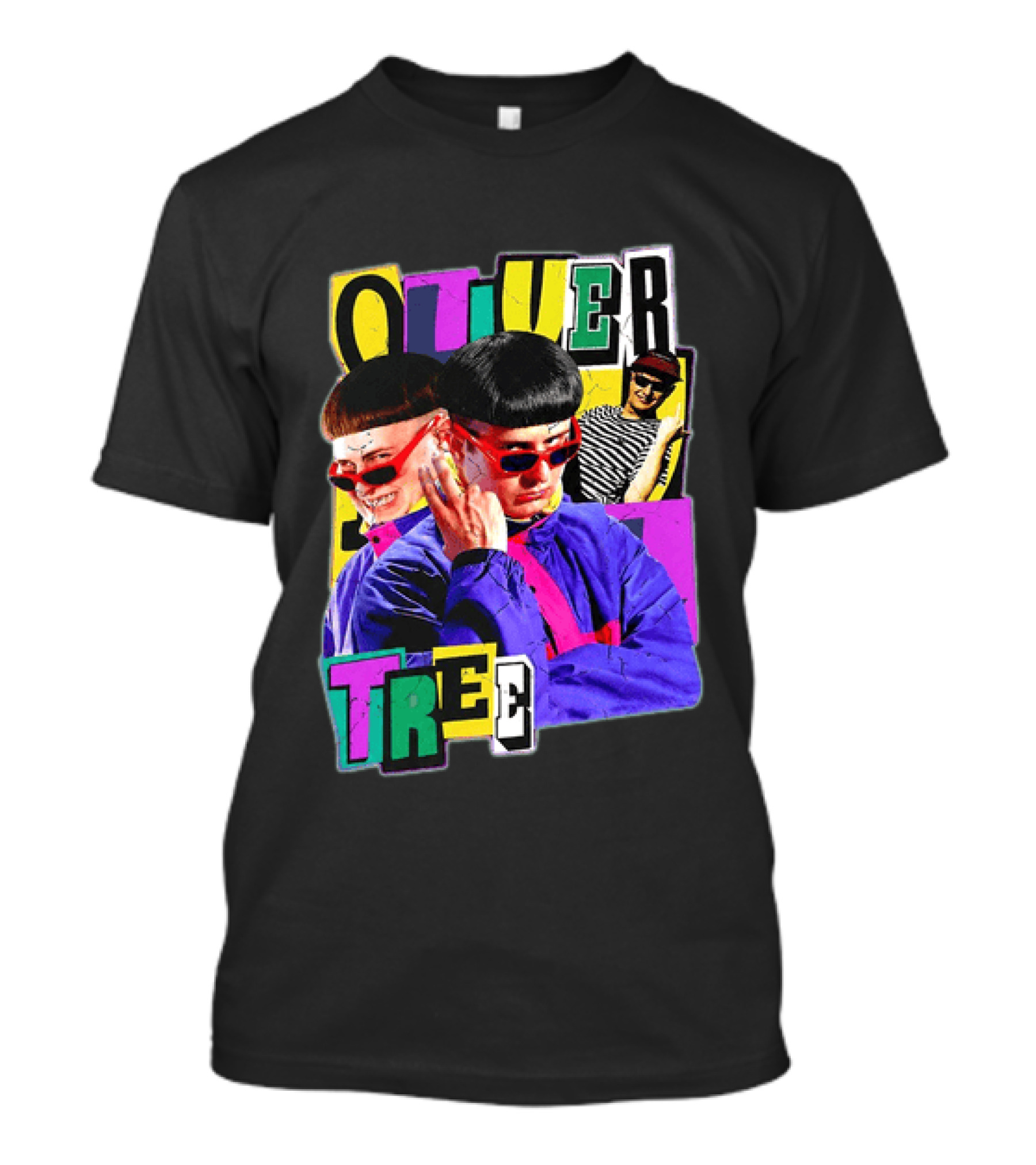 Oliver Tree 1993 2026 Memorial Collage With Retro Sunglasses T-Shirt