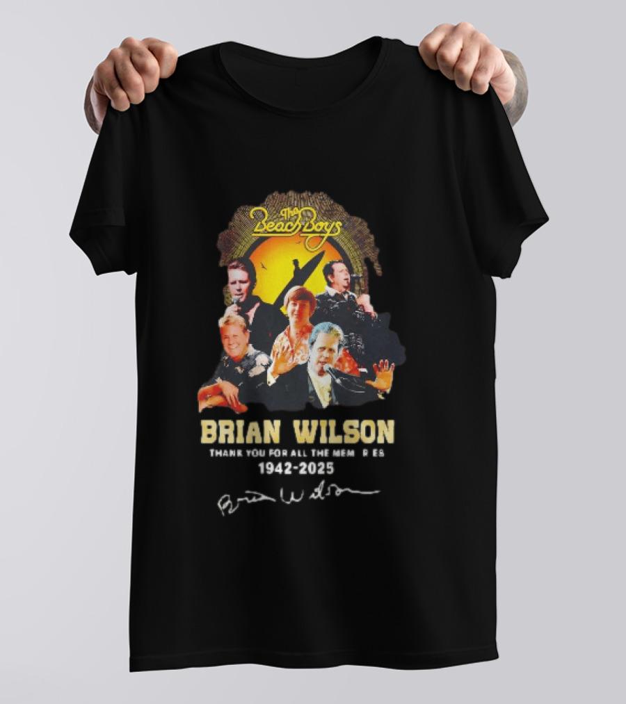 The Beach Boys Brian Wilson Thank You For All The Memories 1942 2026 T-Shirt