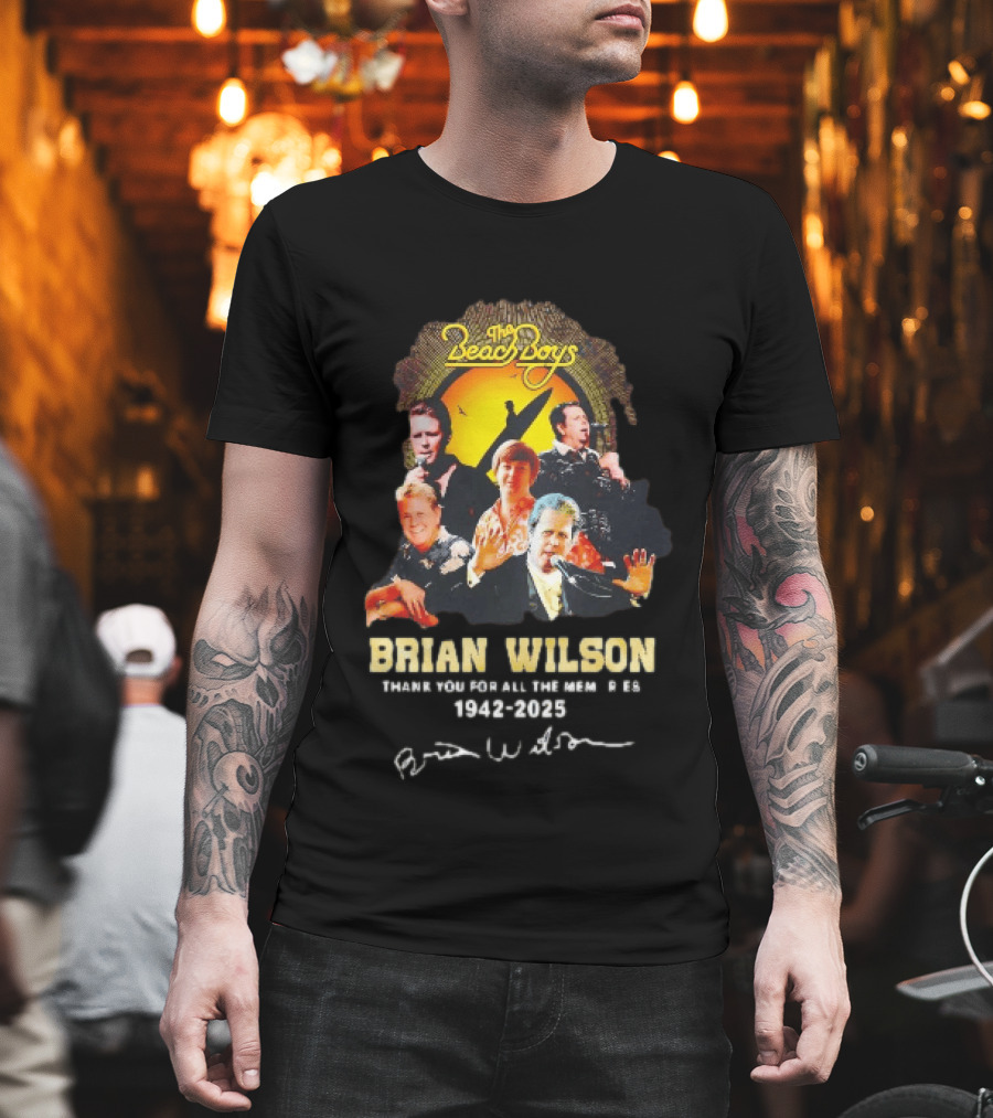 The Beach Boys Brian Wilson Thank You For All The Memories 1942 2026 T-Shirt