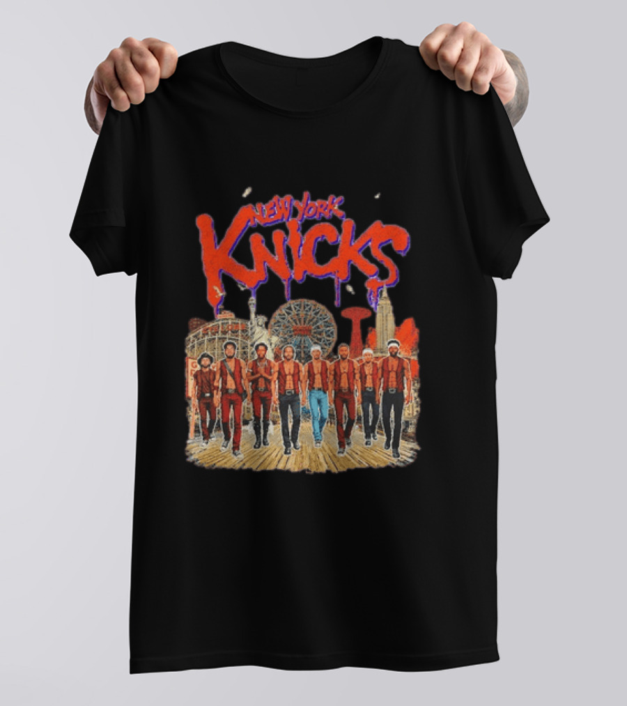 New York Knicks NBA Warriors Wonder Wheel Coney Island T-Shirt