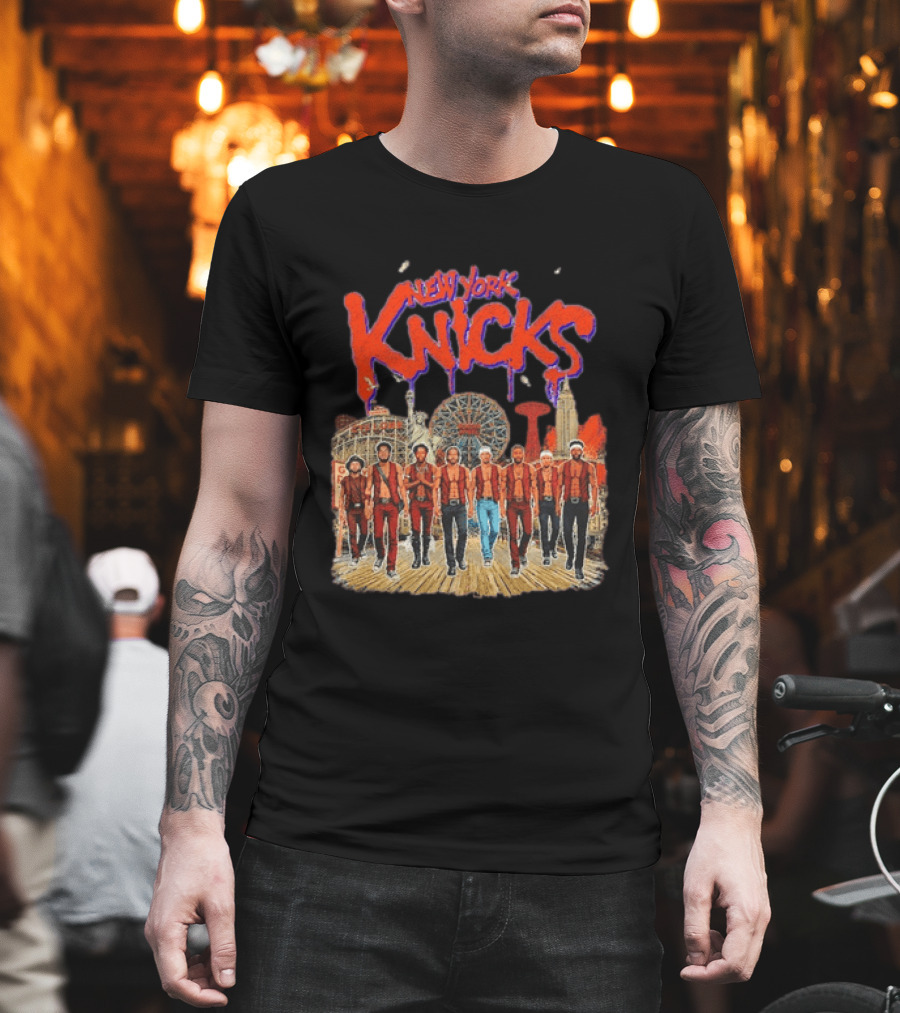 New York Knicks NBA Warriors Wonder Wheel Coney Island T-Shirt