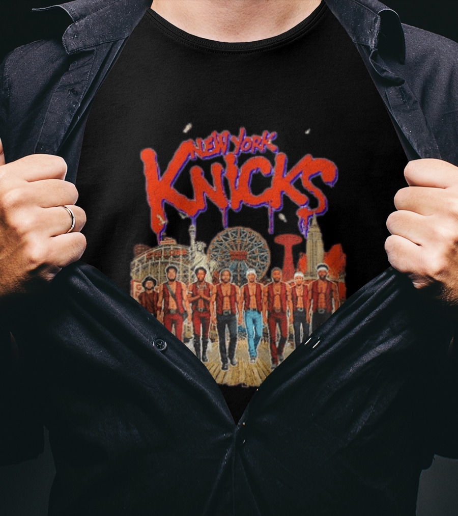 New York Knicks NBA Warriors Wonder Wheel Coney Island T-Shirt