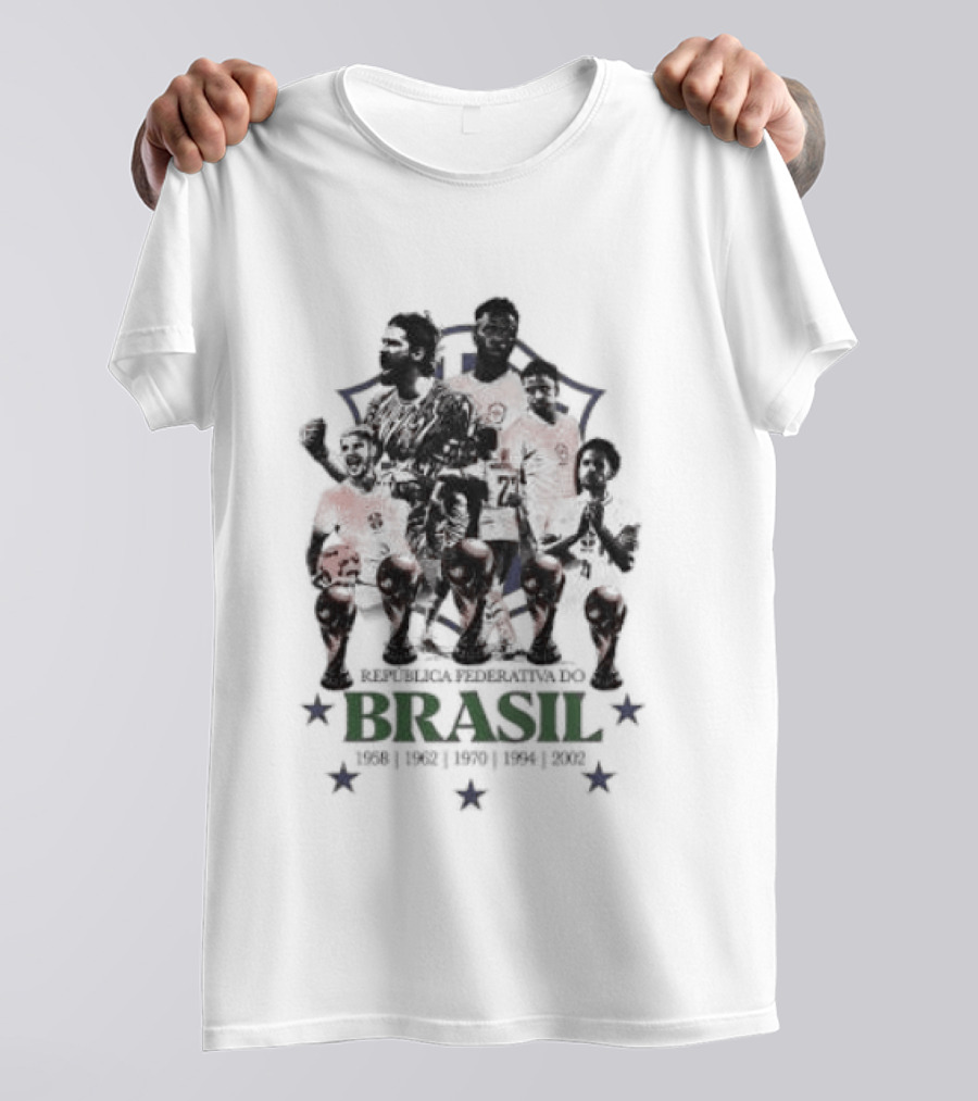 Brazil National Football Team Players República Federativa Do Brasil Stars T-Shirt