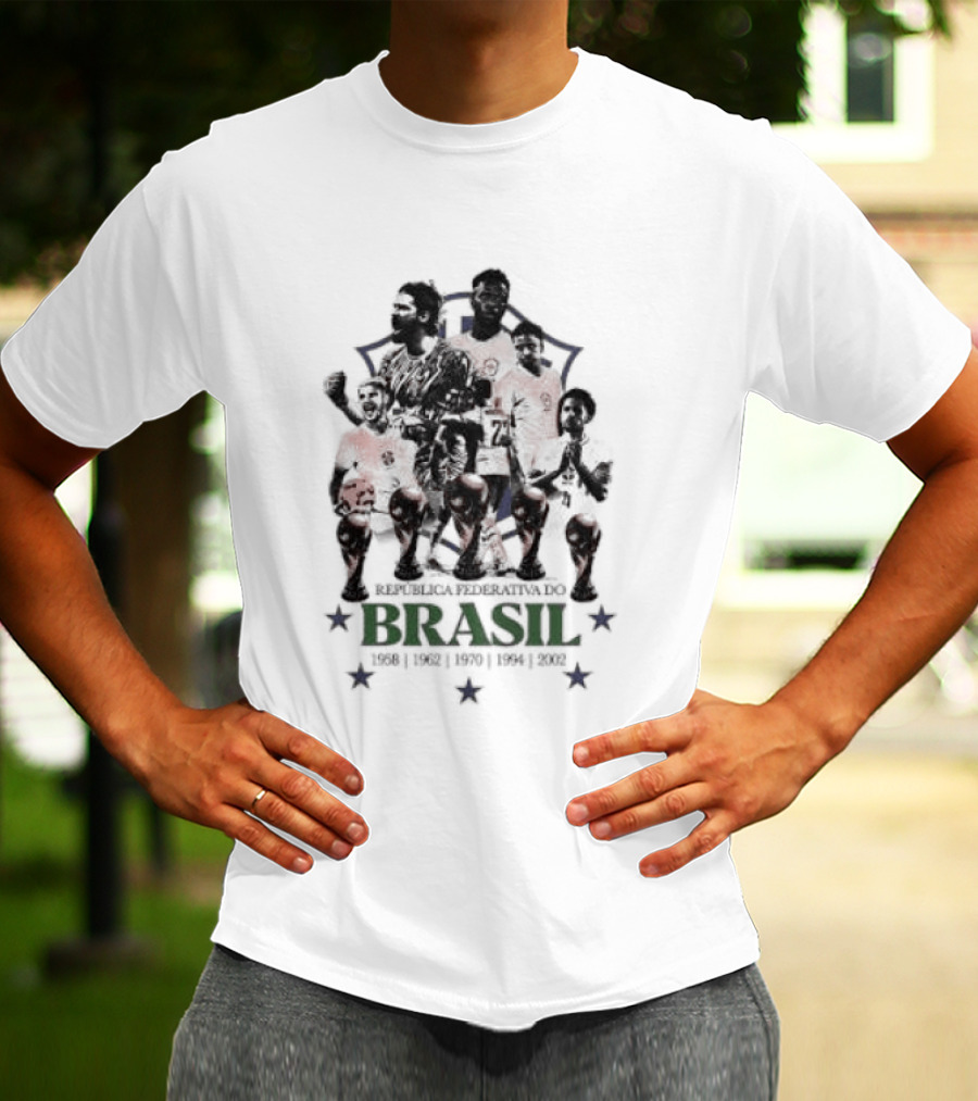 Brazil National Football Team Players República Federativa Do Brasil Stars T-Shirt