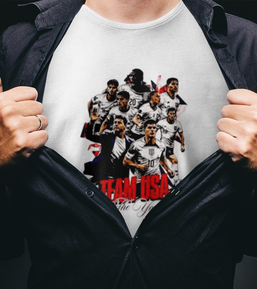 USMNT Christian Pulisic Mauricio Pochettino Team USA The Yanks T-Shirt
