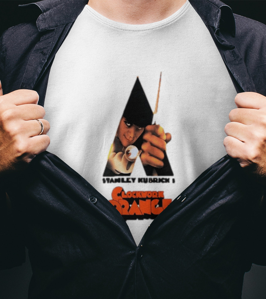 Stanley Kubrick's A Work Orange Alex DeLarge Iconic Film T-Shirt