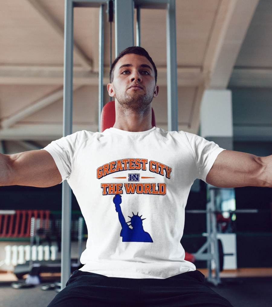 Greatest City In The World New York Knicks Statue Of Liberty T-Shirt