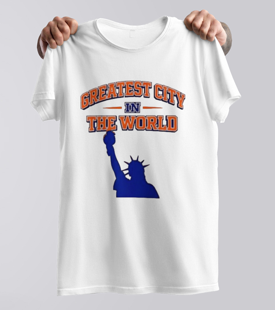 Greatest City In The World New York Knicks Statue Of Liberty T-Shirt