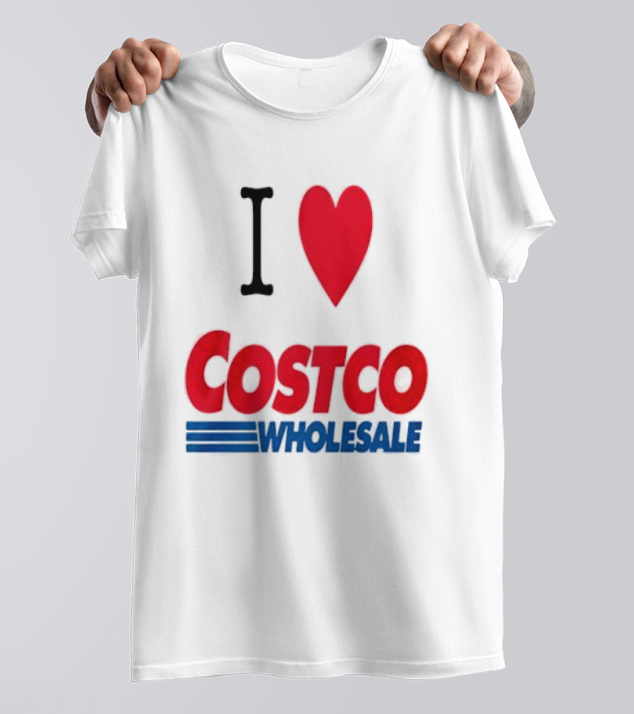 I Love Costco Wholesale Red Heart T-Shirt