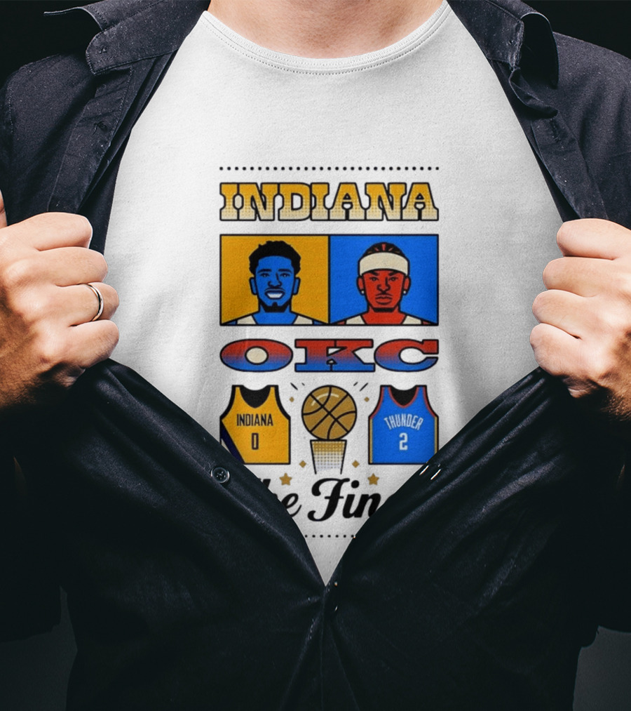 Indiana OKC Basketball The Finals Faceoff T-Shirt