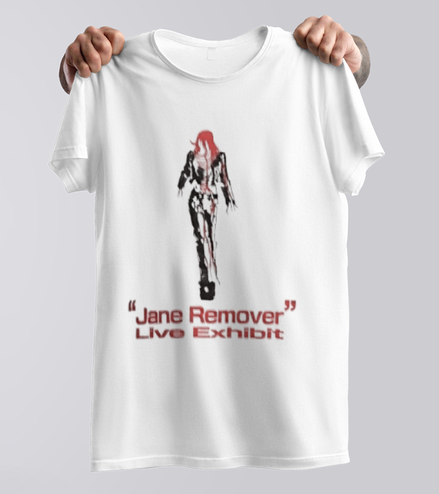 Jane Remover Live Exhibit Red Mysterious Figure T-Shirt