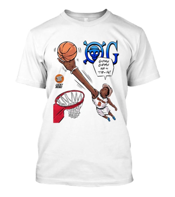 Kemba Walker New York Knicks Gomu Gomu No Tip In Basketball Manga T-Shirt
