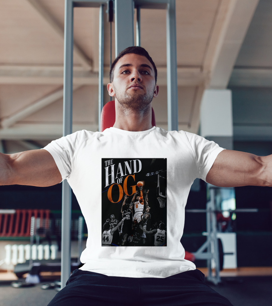 The Hand Of OG Anunoby New York Knicks NBA Basketball Player 2026 T-Shirt