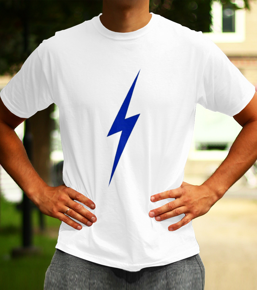 OKC Lightning Bolt Blue Power Energy T-Shirt