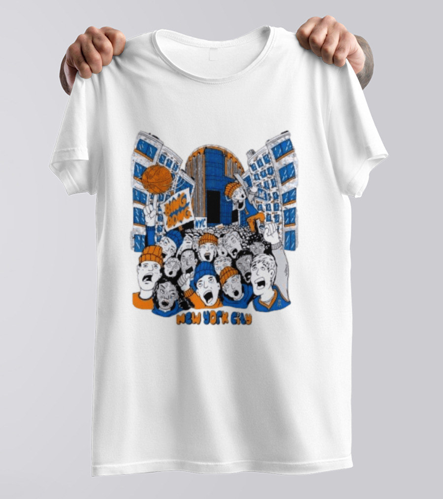 New York Knicks Bing Bong NYC New York City Basketball Fans Celebration T-Shirt