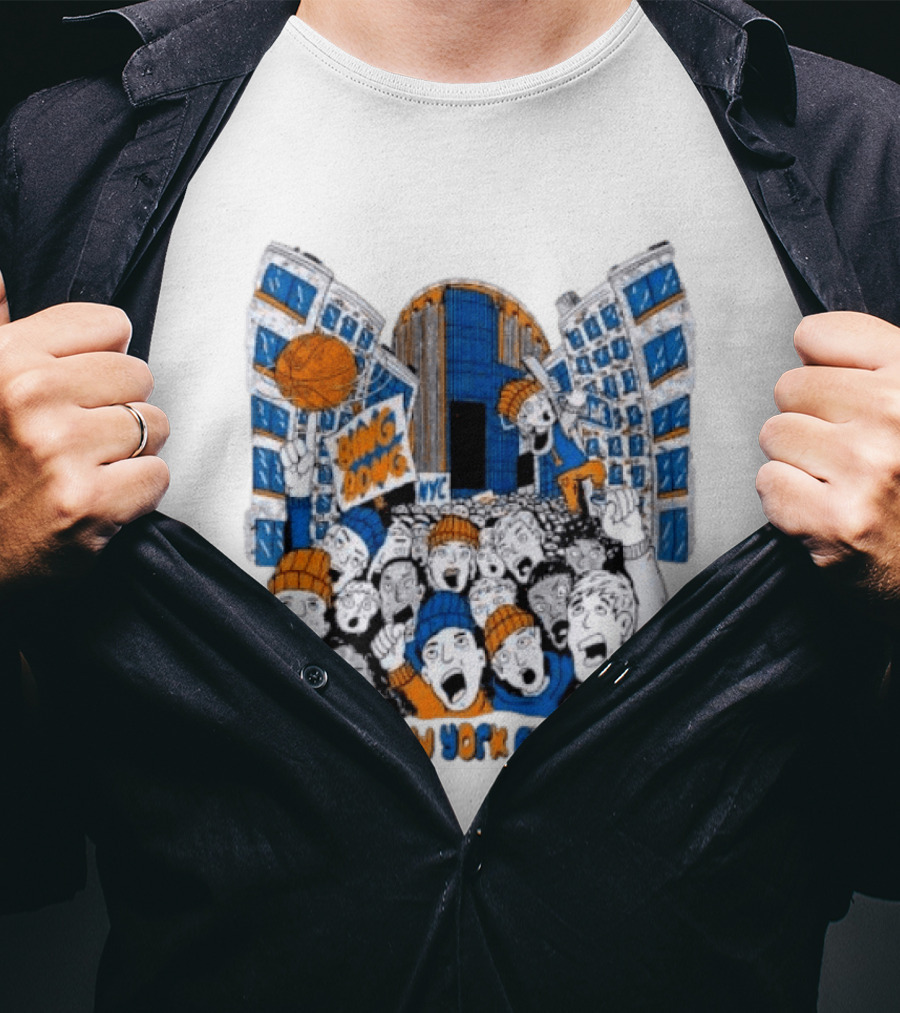 New York Knicks Bing Bong NYC New York City Basketball Fans Celebration T-Shirt