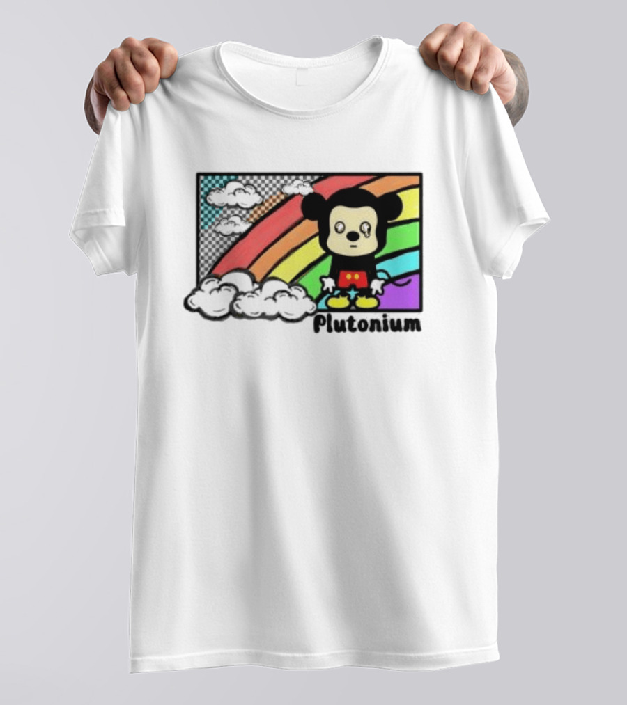 Rainbow Tears Plutonium Pride Mickey Mouse T-Shirt