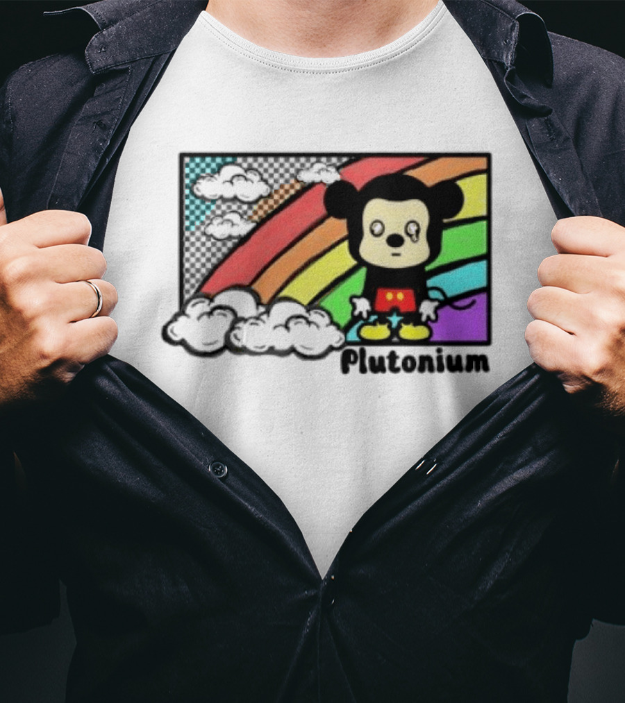 Rainbow Tears Plutonium Pride Mickey Mouse T-Shirt