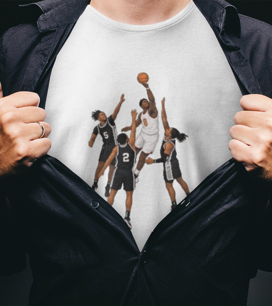 The Hand Of OG Anunoby Basketball Moment With White And Black Jersey Players T-Shirt