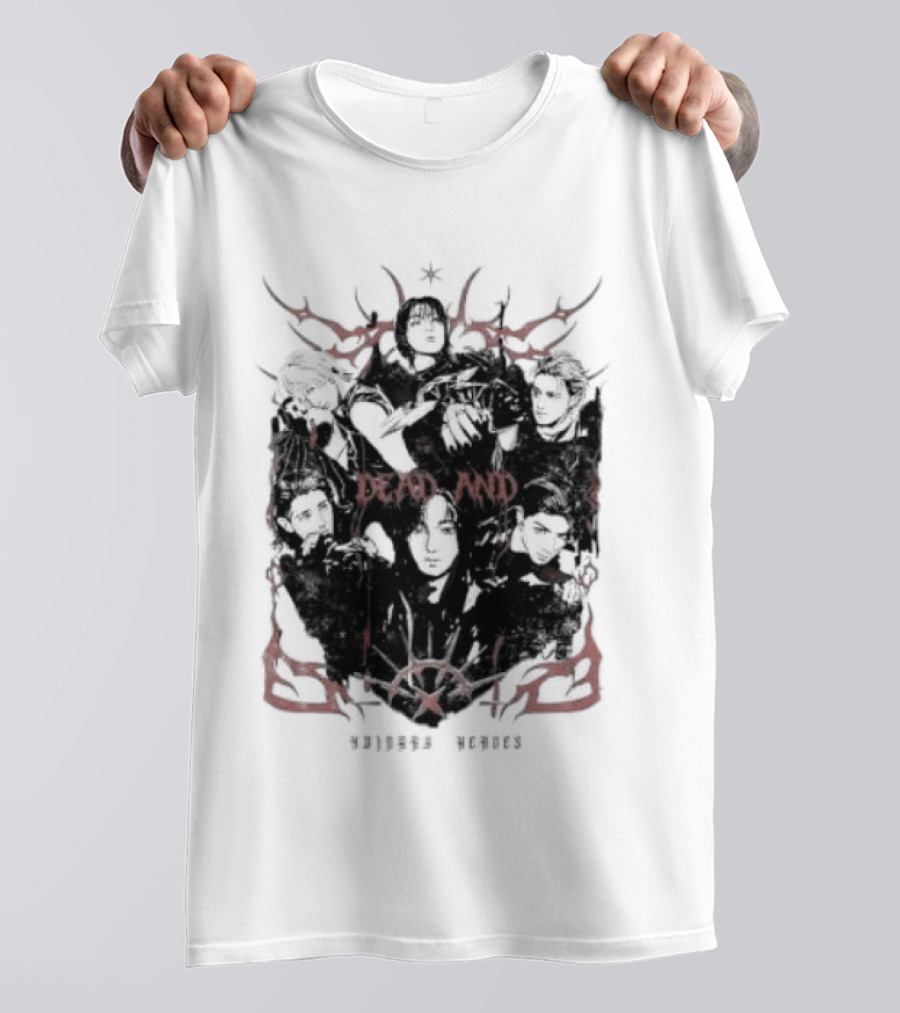 Xdinary Heroes Dead And Ordinary Heroes Dark Red Symbolic T-Shirt