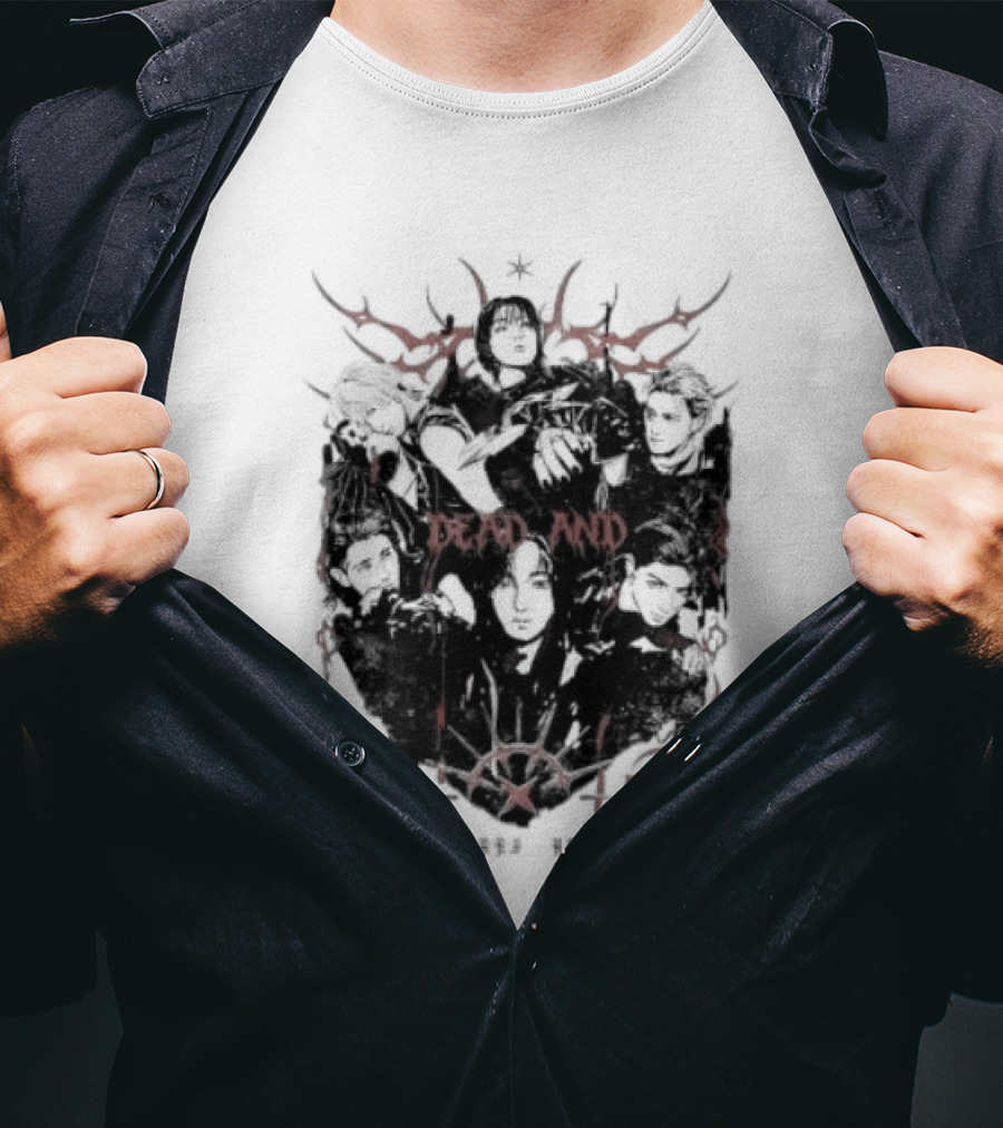 Xdinary Heroes Dead And Ordinary Heroes Dark Red Symbolic T-Shirt
