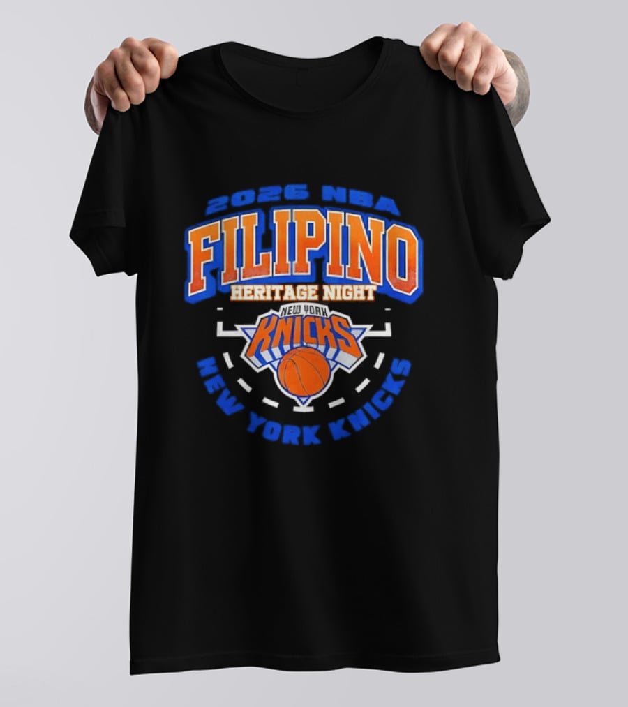 2026 NBA Filipino Heritage Night New York Knicks T-Shirt