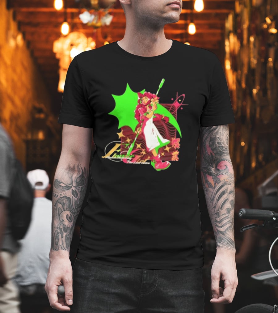 Aerith Gainsborough Final Fantasy VII Flower Girl Planet Protector Last Cetra Fantasy Art Nouveau T-Shirt