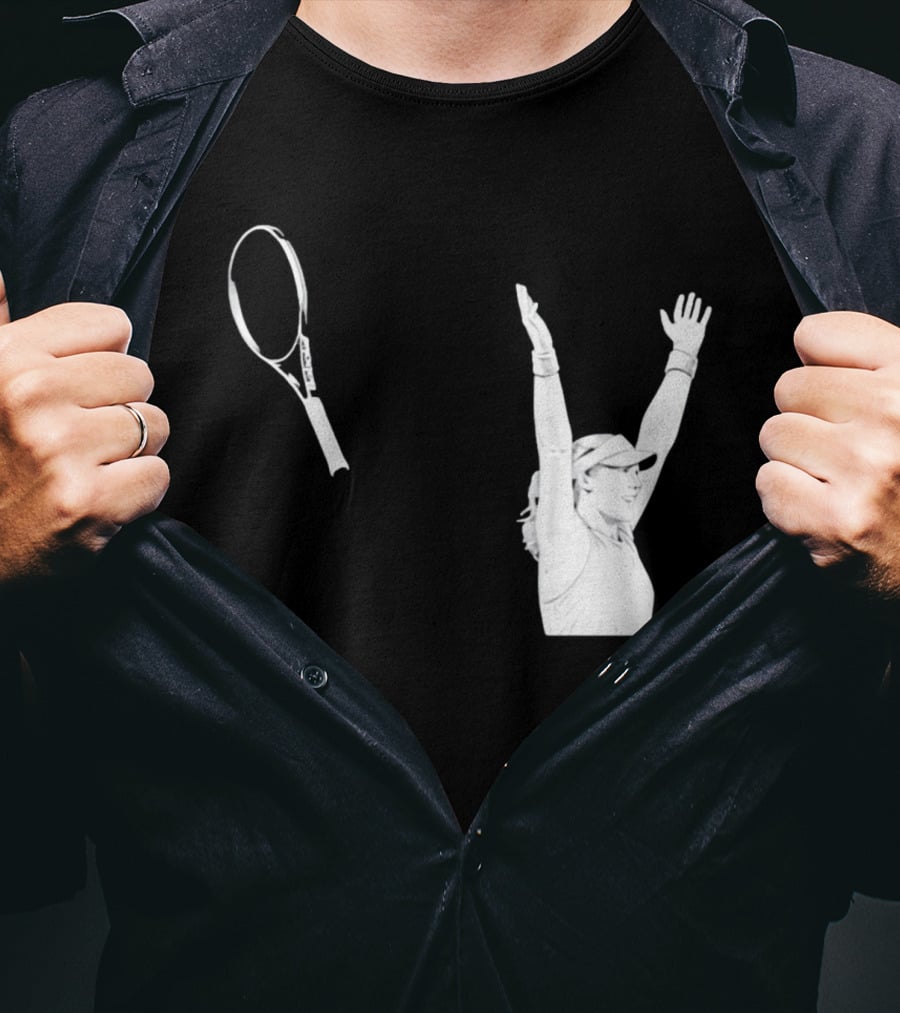 Babolat Tennis Player Celebration Arms Raised Victory T-Shirt