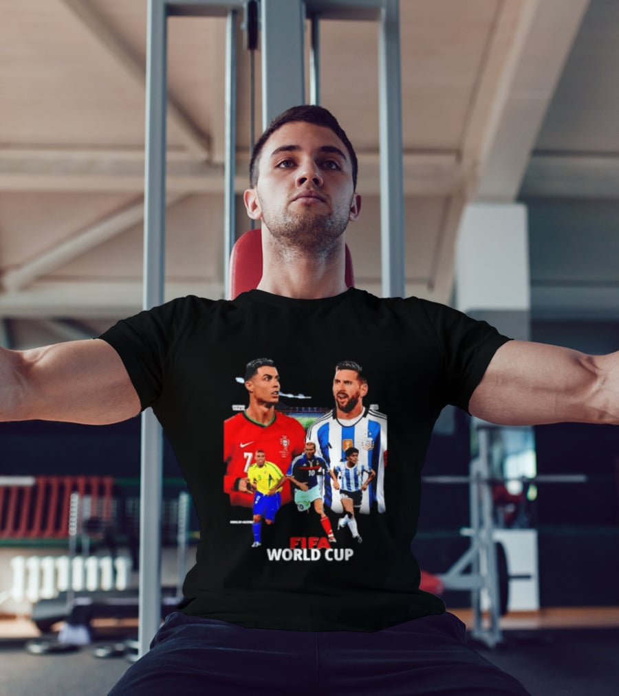 Cristiano Ronaldo Lionel Messi FIFA World Cup Ronaldo Nazario Zinedine Zidane Diego Maradona T-Shirt