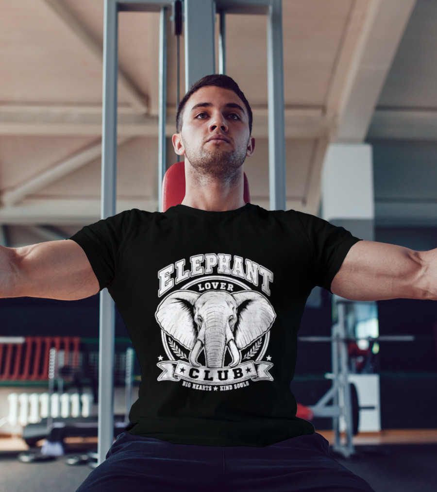 Elephant Lover Club Big Hearts Kind Souls T-Shirt