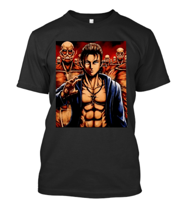 Eren Yeager The Rumbling Attack On Titan Colossal Titans Anime Scene T-Shirt