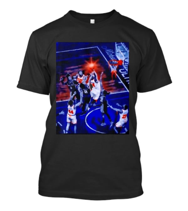 Jalen Brunson New York Knicks NBA Game Action Michelob Ultra Basketball Scene T-Shirt