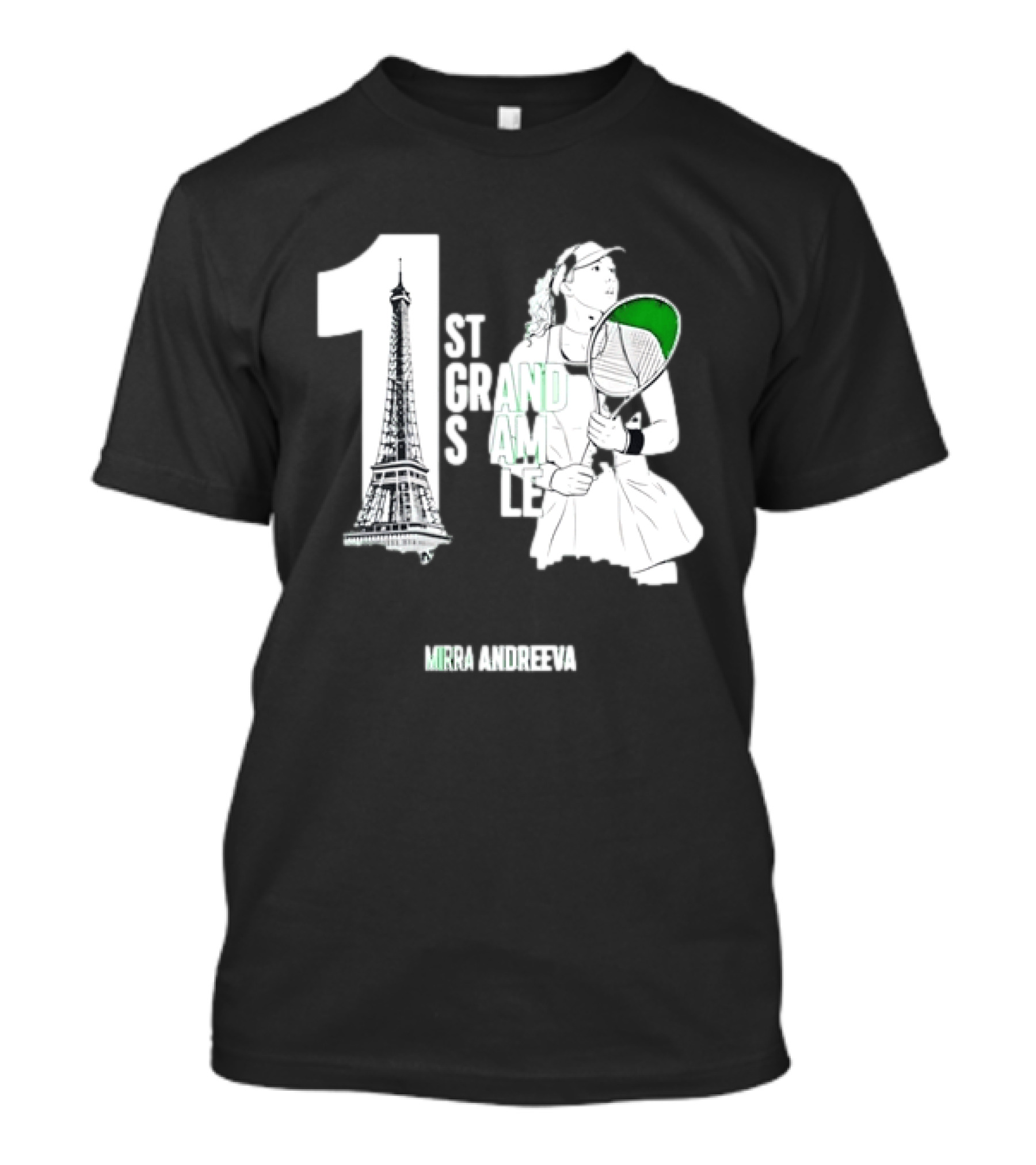 Paris Tennis Victory Mirra Andreeva 1st Grand Slam Title T-Shirt