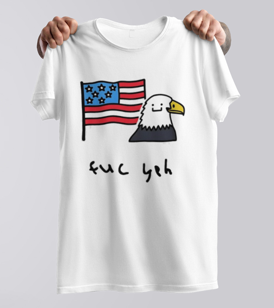 Bald Eagle United States Flag Patriotic Meme Fuc Yeh T-Shirt