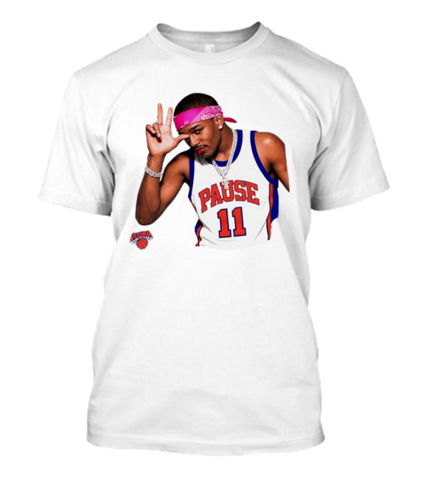 Pause Brunson 11 New York Knicks Basketball Icon Nodoka T-Shirt