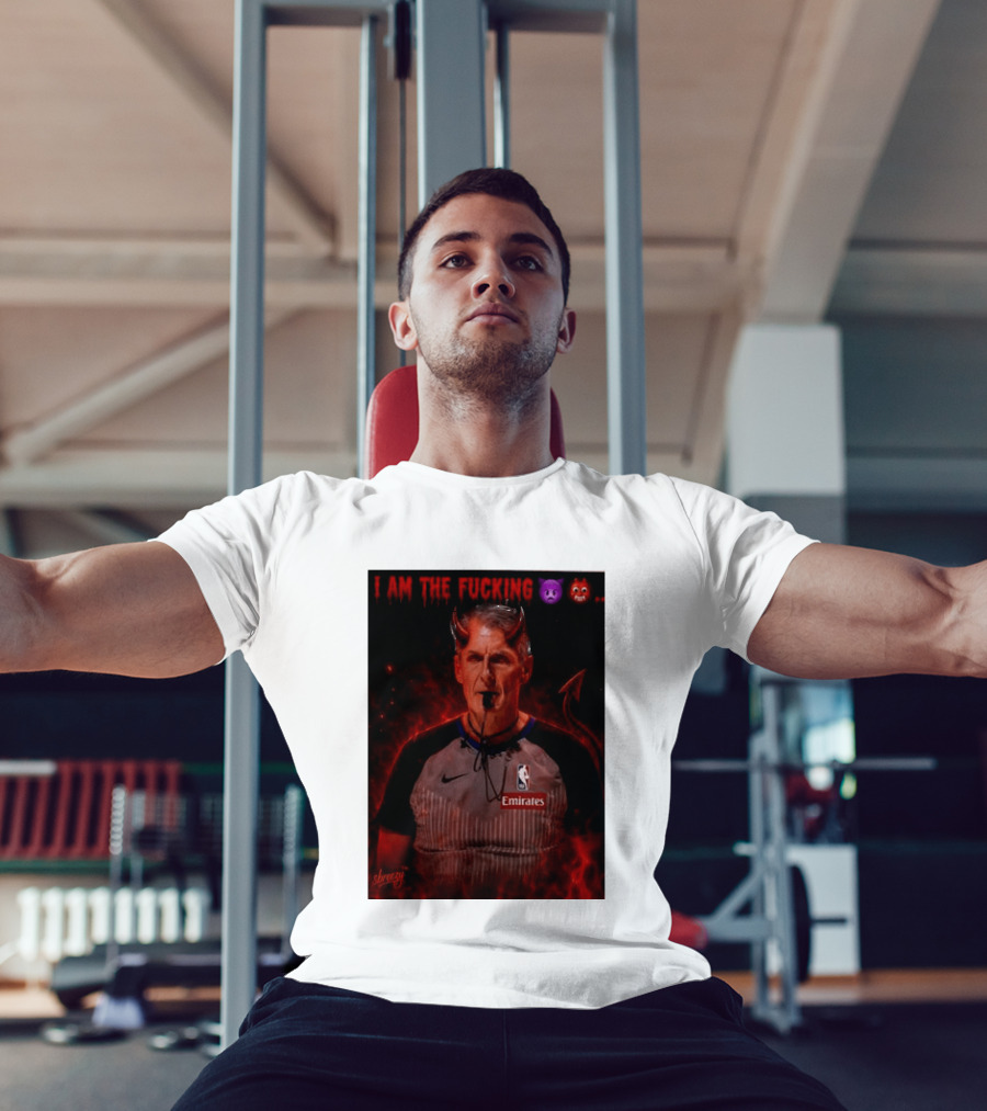 I Am The Fucking Emoji Devil Scott Foster NBA Referee Emirate T-Shirt