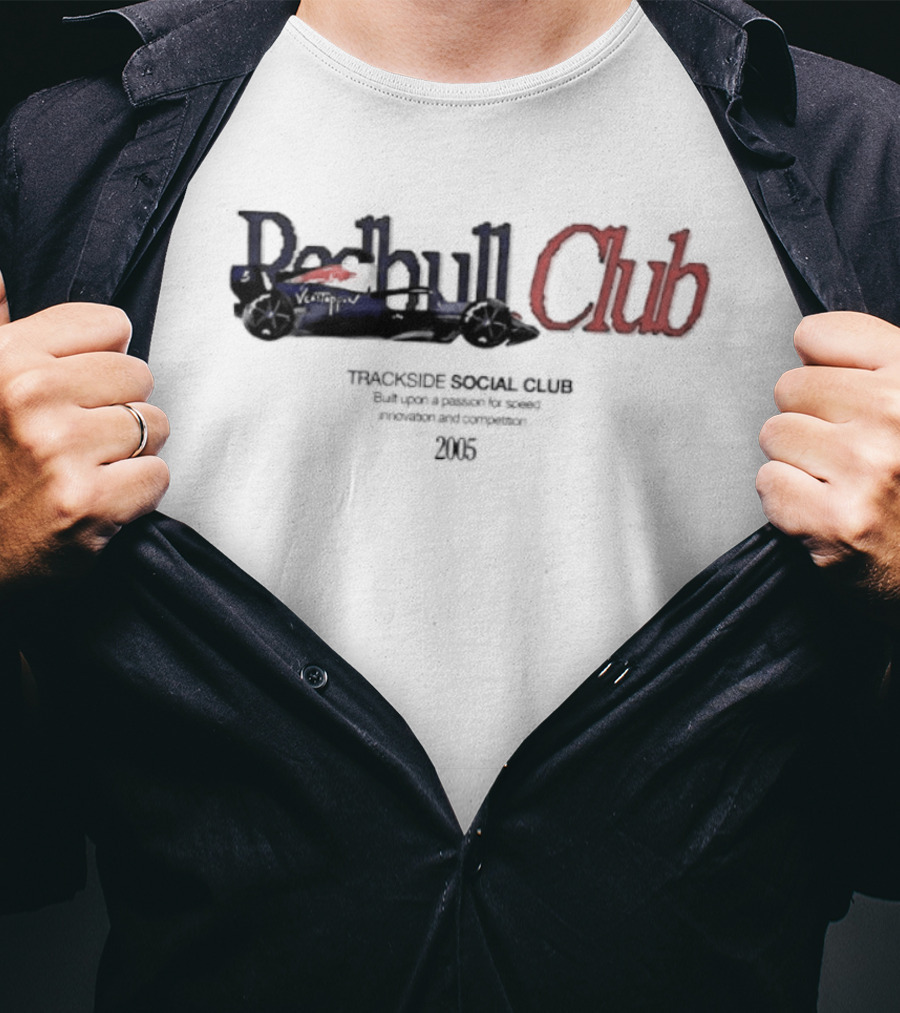 Verstappen Red Bull Club Trackside Social 2005 Racing Redbull T-Shirt