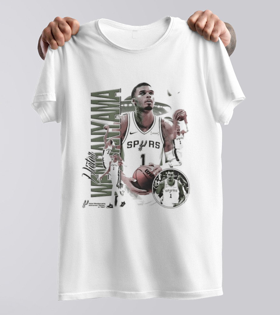 Victor Wembanyama San Antonio Spurs NBA Wemby Alien Number One T-Shirt