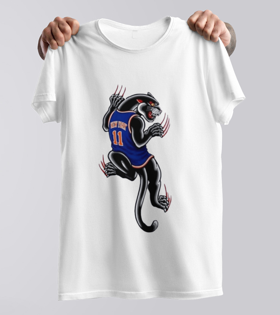 New York 11 Panther Clawing Back Sports Jersey T-Shirt