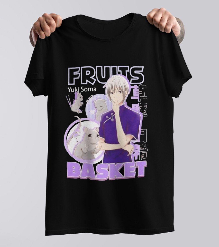 Fruits Basket Yuki Soma Kanji Mouse Transformation T-Shirt