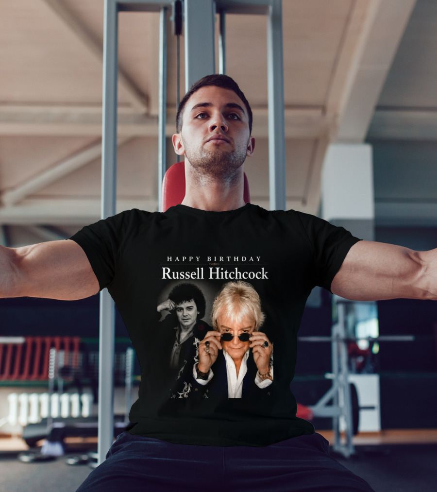 Happy Birthday Russell Hitchcock Iconic Music Celebration T-Shirt