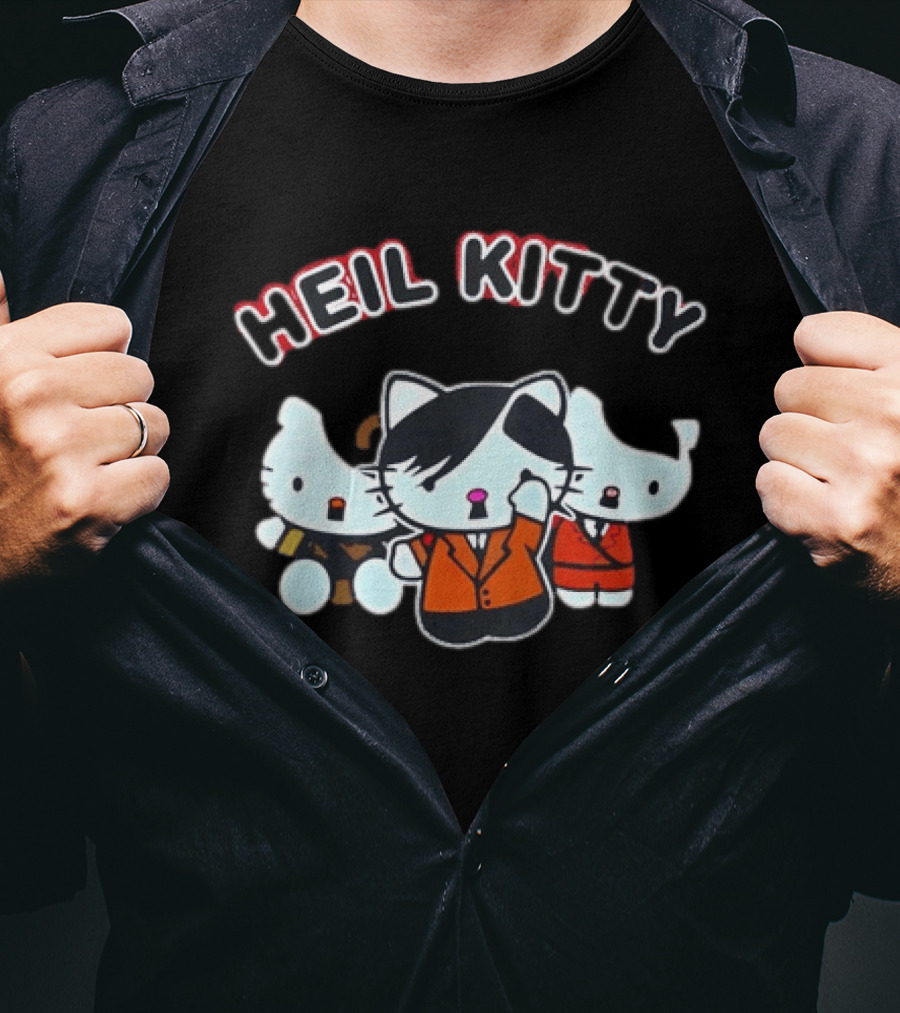 Heil Kitty Hitler Characters T-Shirt